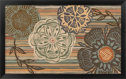 Framed Woodcut Nature II Print