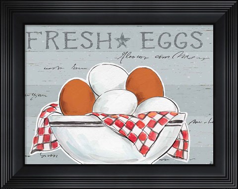 Framed Roosters Call IV Print