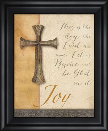 Framed Words for Worship Joy Print
