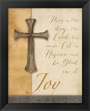 Framed Words for Worship Joy Print