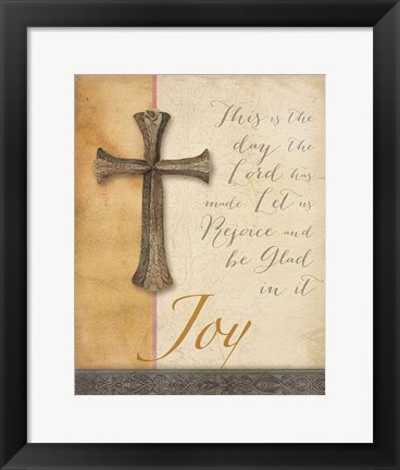 Framed Words for Worship Joy Print