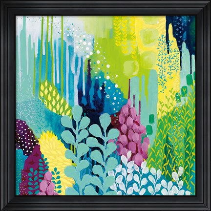 Framed Jewel Forest II Print