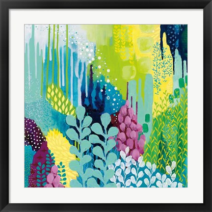 Framed Jewel Forest II Print