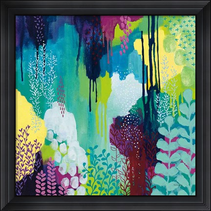Framed Jewel Forest I Print