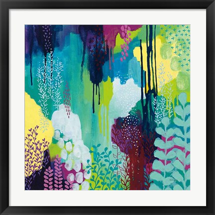 Framed Jewel Forest I Print