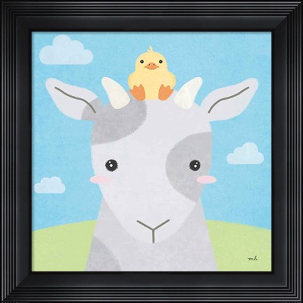 Framed Barn Buddies IV Print