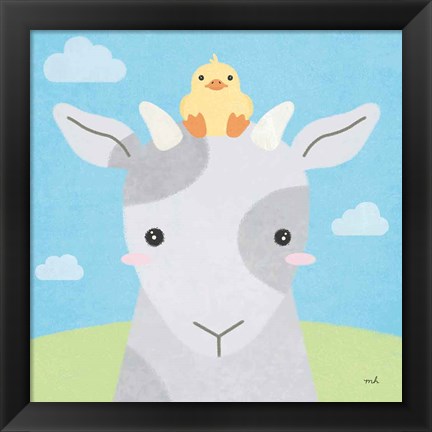 Framed Barn Buddies IV Print