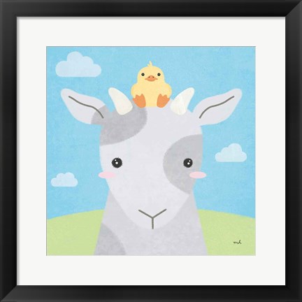 Framed Barn Buddies IV Print