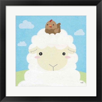 Framed Barn Buddies III Print