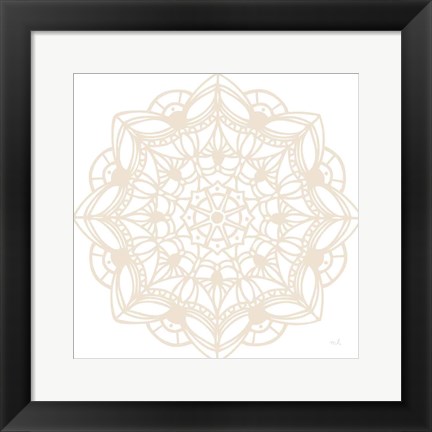 Framed Contemporary Lace Neutral IV Print
