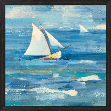 Framed Ocean Sail v2 Light Print