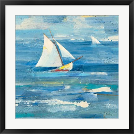 Framed Ocean Sail v2 Light Print