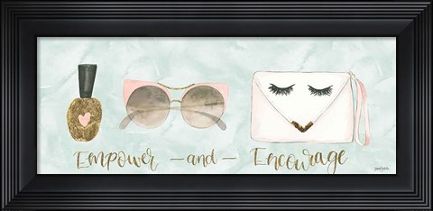 Framed Boss Ladies X Aqua Empower Print