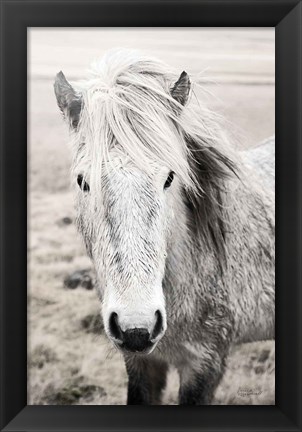 Framed Heida II BW Print