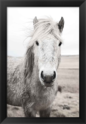 Framed Heida I BW Print