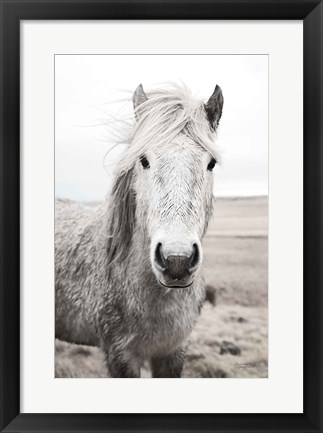 Framed Heida I BW Print