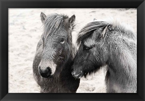 Framed Bjarni and Imir II BW Print