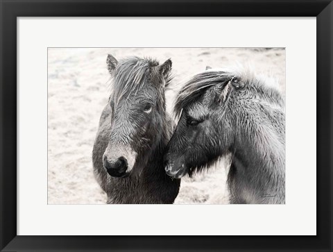 Framed Bjarni and Imir II BW Print