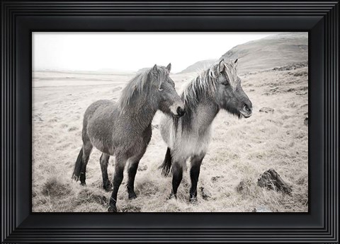 Framed Bjarni and Imir I BW Print