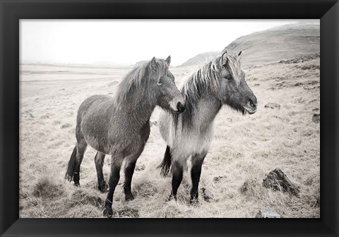 Framed Bjarni and Imir I BW Print