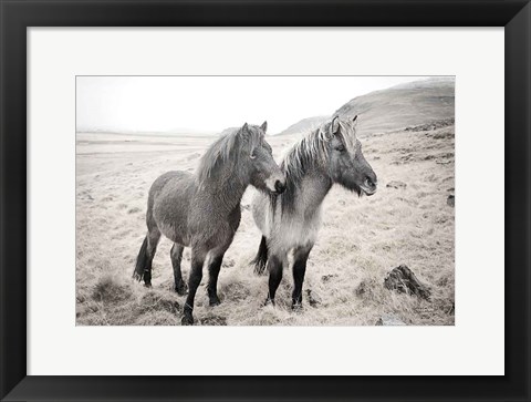 Framed Bjarni and Imir I BW Print