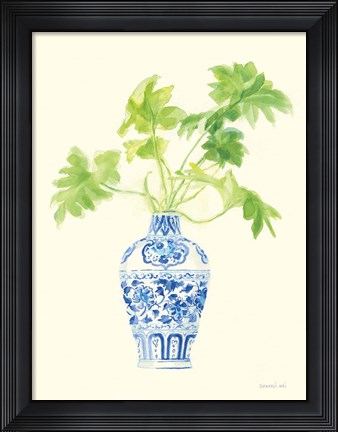 Framed Palm Chinoiserie III Print