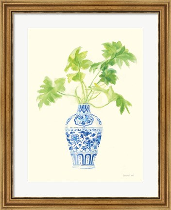 Framed Palm Chinoiserie III Print