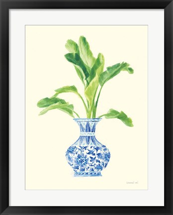 Framed Palm Chinoiserie I Print
