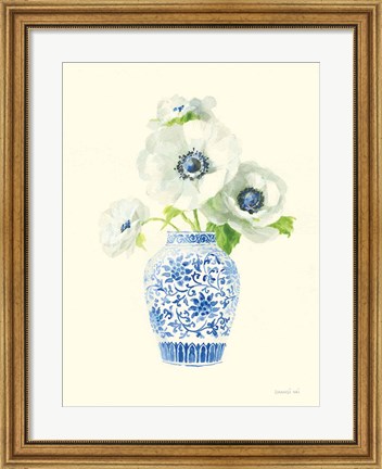 Framed Floral Chinoiserie II Print