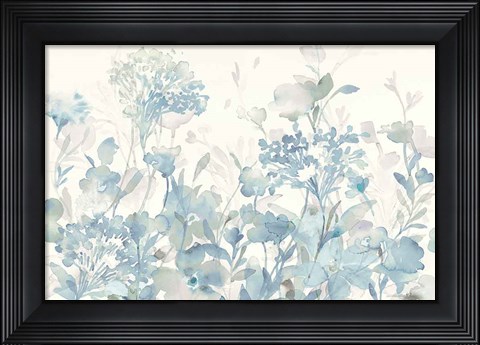 Framed Translucent Garden Cool Crop Print