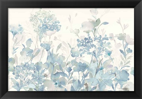 Framed Translucent Garden Cool Crop Print