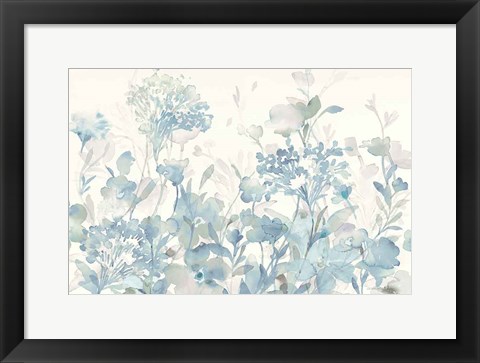 Framed Translucent Garden Cool Crop Print