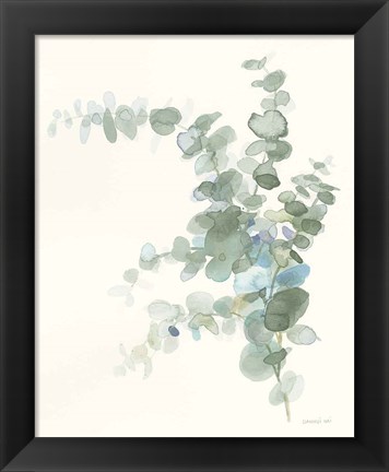 Framed Scented Sprig III Cool Print