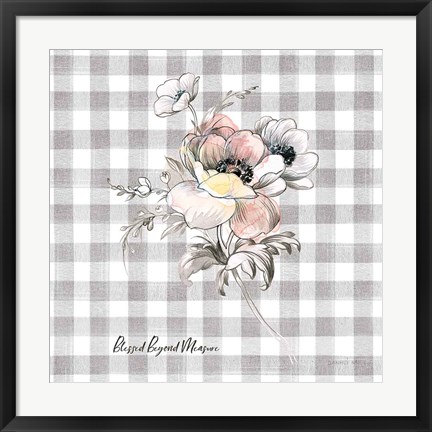 Framed Sketchbook Garden X Checker Blessed Print