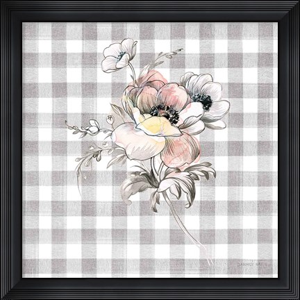 Framed Sketchbook Garden X Checker Print