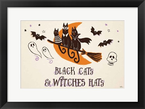 Framed Spooktacular I Witches Hats Print