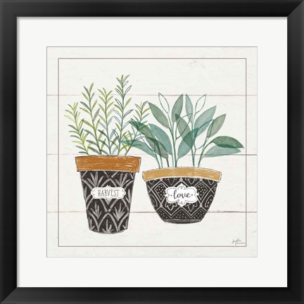 Framed Fine Herbs IV Love Print