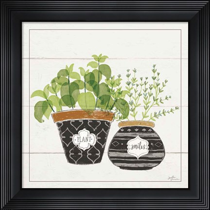 Framed Fine Herbs V Smiles Print
