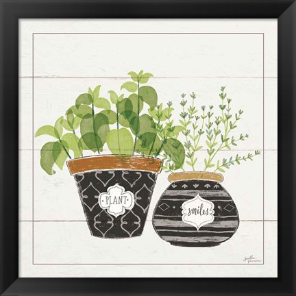 Framed Fine Herbs V Smiles Print