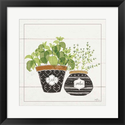 Framed Fine Herbs V Smiles Print