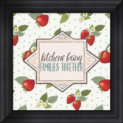 Framed Sweet Life IX White v2 Print