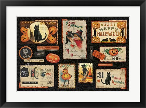 Framed Halloween Nostalgia I Print