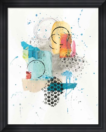 Framed Abstract Skyline II Print