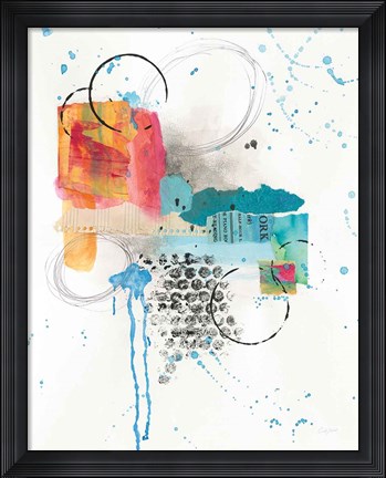 Framed Abstract Skyline I Print