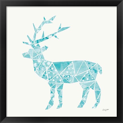 Framed Geometric Animal IV Print