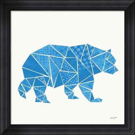 Framed Geometric Animal I Print