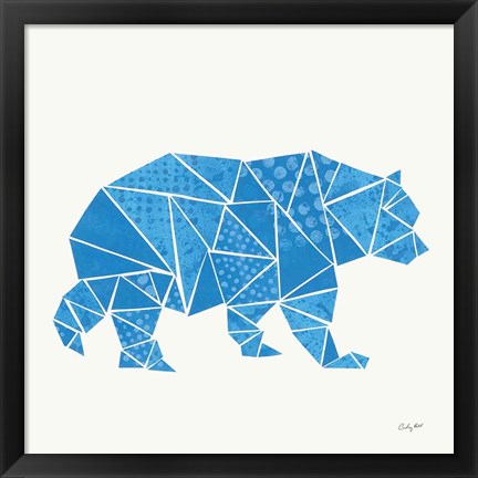 Framed Geometric Animal I Print