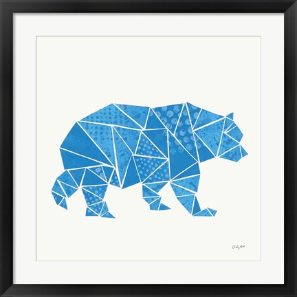 Framed Geometric Animal I Print