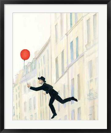 Framed Aloft In Paris III Print