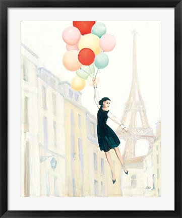 Framed Aloft In Paris II Print